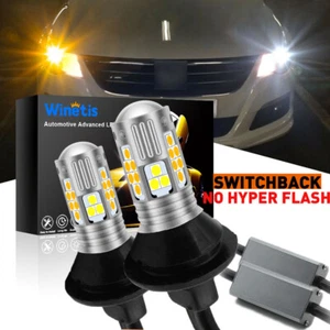 For Honda Civic 2006-2011 LED Front Turn Signal Light Bulbs 3157 White Yellow - Picture 1 of 10