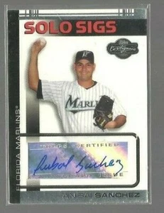 2007 Topps Co-Signers Solo Sigs #AS Anibal Sanchez A (ref 70954) - Picture 1 of 1