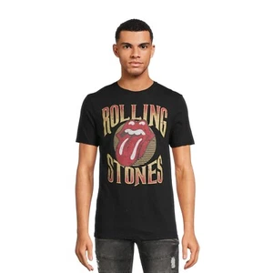 Rolling Stones T-shirt classica uomo grafica con maniche corte, taglia MEDIA NERA - Foto 1 di 3