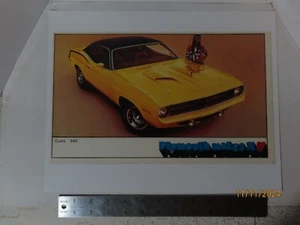 Plymouth Barracuda Cuda 340 14" X 11" poster on heavy duty glossy paper new - Picture 1 of 3