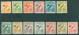 SG 163-175 New Guinea 1931. ½d to 10/-. Lightly mounted mint CAT £190 - Picture 1 of 1