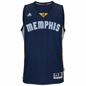 Memphis Grizzlies Adidas offizielles Climacool Herren weiß blau Swingman Trikot - Bild 1 von 4