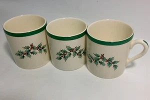 3 Spode Christmas Tree Demitasse Espressotassen Kaffee Tee - Bild 1 von 10
