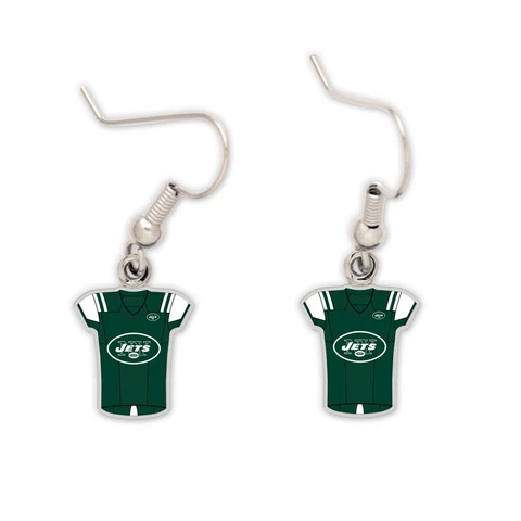 New York Jets Jersey Earrings Cover