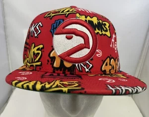 Mitchell & Ness NBA Atlantic Hawks Baloncesto HWC Paquete de Pegatinas Snapback Gorra Gorra - Imagen 1 de 9