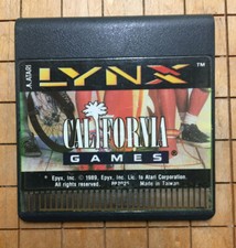 CALIFORNIA GAMES Curved Lip Cartridge Style Atari Lynx NEW NO Manual/BOX PA2025