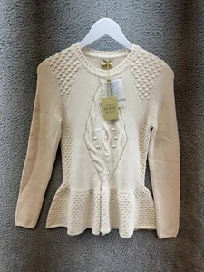 Tornby Ronny Kobo Women's Size M Cream Heavy Knit Sweater NWT - Picture 1 of 5
