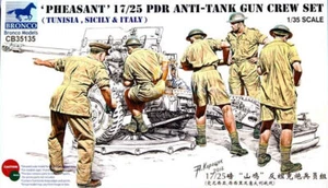 Bronco Model kit 1/35 Pheasant 17/25 PDR Anti-Tank Gun Crew,Tunisia/Sicily/Italy - Picture 1 of 1