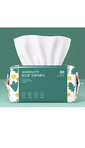 Soft Disposable Face Towel, Cotton Facial Dry Wipes 100 Count, High Quality - Picture 1 of 7