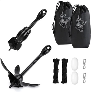 Kayak Anchor Kit, 3.5 lb Paddle Board Anchor Kit with 40 ft Marine Rope, 2 Pack - Foto 1 di 7