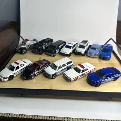 Matchbox Police Car Vintage Lot 12 Cars Trucks Diecast Rare Collection Lancer - Image 1 of 4