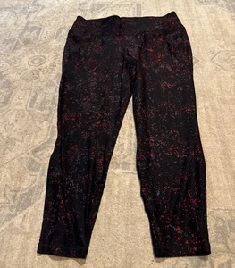 Lane Bryant LIVI Active Splatter Print High Rise Leggings schwarz rot Plus 18/20 - Bild 1 von 3