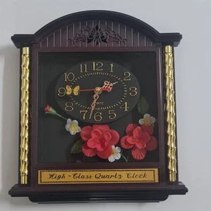 High-Class Quartz Clock Schwarz-Braun - Imagen 1 de 1