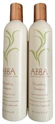 2 Pack Abba Nourishing Shampoo Cleanser For Sensitive Skin Scalp 10.1 oz Each - Image 1 of 2