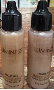 Set Of 2 NEW SEALED LUMINESS SHADE 040 ROSE 4-IN-1 AIRBRUSH FOUNDATION~FREE SHIP - Picture 1 of 1