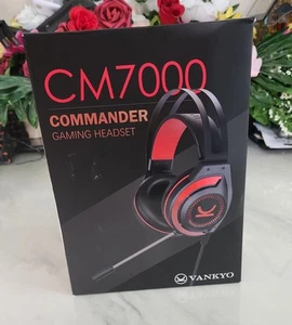 Vankyo CM7000 Commander Red Gaming Headset - Compatible With All Game Consoles - Picture 1 of 7