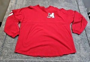 Camiseta Disney Spirit Mickey Mouse roja blanca a rayas manga larga deletreada 2XL - Imagen 1 de 12
