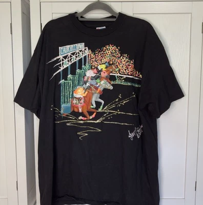 Camiseta De Colección 1995 Joan Studwell Churchill Downs Brillo Carreras de Caballos XL Hecha en EE. UU. Foto 1 de 4