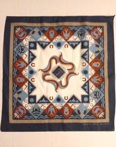Wamcraft Bandana USA Südwesten Kachina aztekischer Vogel Stamm einheimisch blau Re 23 x 23 Zoll - Bild 1 von 6