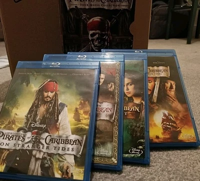 Pirates of the Caribbean 1-4 Blu-ray (2013) Chow Yun-Fat, Verbinski (DIR) cert - Image 1 of 4
