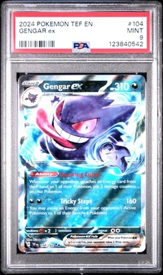 Pokemon Card PSA 9 Gengar ex 104/162 Temporal Forces Ultra Rare Holo 2024 - Image 1 of 2