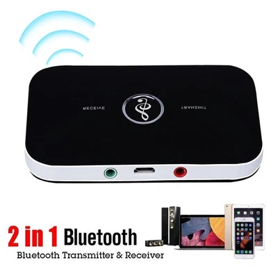 Bluetooth 5.0 Transmitter Receiver 2 IN 1 Wireless Audio 3.5mm Jack Aux Adapter - Bild 1 von 4