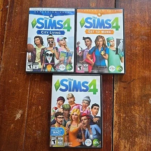 Maxis The Sims 4 With City Living And Get To Work Expansion Packs!! Windows PC - Picture 1 of 1