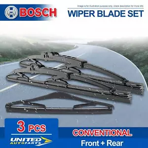 Bosch Wiper Blade Set for Ford Territory SZ Turbo AWD SY II 550mm - Picture 1 of 2