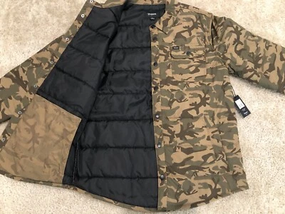 NEW Brixton Cass Jacket (CAMO) - Men’s Large - Snap Button Coat - Image 1 of 4