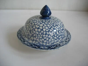 LID ONLY Adams China CHINESE BIRD bluw white round ENGLAND Large 5" - Picture 1 of 7