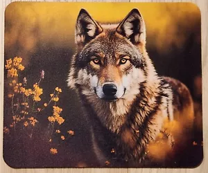 Wolf Sublimated Mouse Pad Computer Wildlife - Picture 1 of 2