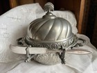 Vintage Victorian Ornate Domed Butter Dish Quadrupled Rockford SilverPlate Co.