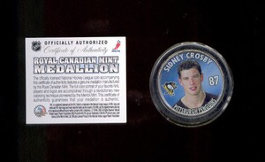 2005-06 Sidney Crosby Royal Canadian Mint Medallion Rookie Coin Rare