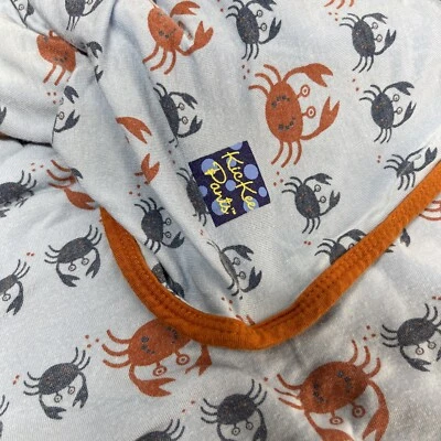 KicKee Pants Crab Swaddle Stroller Baby Toddler Blanket Bamboo Lightweight - Image 1 of 4