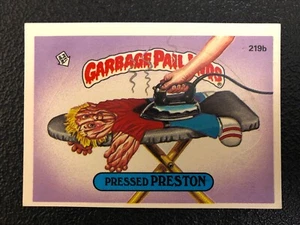 Garbage Pail Kids Pressed Preston 219b 1986 Topps Chewing Gum Inc. - Picture 1 of 2