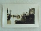 C201 Rppc Postcard Il Illinois Winslow Flood Scene Main Street Business Section