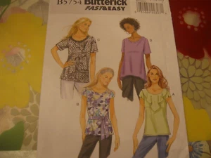 Fast & Easy BUTTERICK Pullover Tops Sleeve/Neckline Variation, ZZ (Lrg-Xlg-Xxl) - Picture 1 of 2