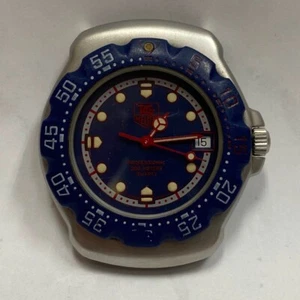 TAG HEUER Formula 1 Professional 370.513 Quartz Men's Watch Blue Rare - Picture 1 of 12