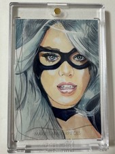 Upper Deck SKY BOX Black Cat sketch Card 2020 Marvel Masterpieces 1/1 Super Rare