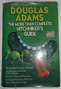 THE MORE THAN COMPLETE HITCHHIKERS GUIDE DOUGLAS ADAMS HARDCOVER NOVEL BOOK - Imagen 1 de 3