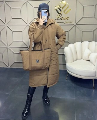 2 X Matching Woman Bag AND Woman Coat/winter Warm Jacket/warm Woman Clothes - Image 1 of 4