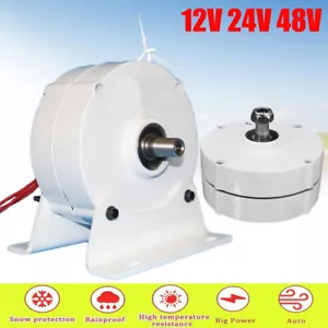800W Permanentmagnet Generator 12V 24V 48V Windkraftanlage Dynamo Elektromotor - Bild 1 von 14