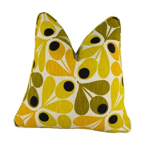 Orla Kiely - Slub Cotton Acorn Cup - Saffron - Scandi Designer Cushion Cover - Picture 1 of 5