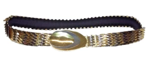 Vintage Snake Scale Silver/Gold Tone Belt 25”x 1” Womens - Picture 1 of 9