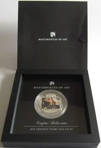 Cook-Inseln 20 Dollars 2013 Masterpieces of Art Eugène Delacroix 3 Oz Silber - Picture 1 of 3