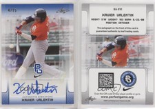 2017 Leaf Perfect Game National Showcase Blue /15 Xavier Valentin #BA-XV1 Auto