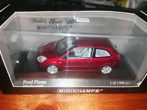 Minichamps 1/43 Ford Fiesta 2002 salsa rot metallic 400 081121 - Foto 1 di 2