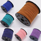 Flat Suede Leather Ropes Cord Wire DIY Bracelet Necklace Jewelry Making Strings