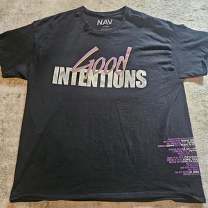 NAV x Vlone Good Intentions Black Doves Tee Men’s Size XLarge - Picture 1 of 8