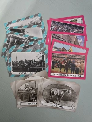 Lote de Tarjetas Estrella de Caballo Antiguo Festival Derby de Kentucky Antiguo 1878 a 1988  Foto 1 de 4